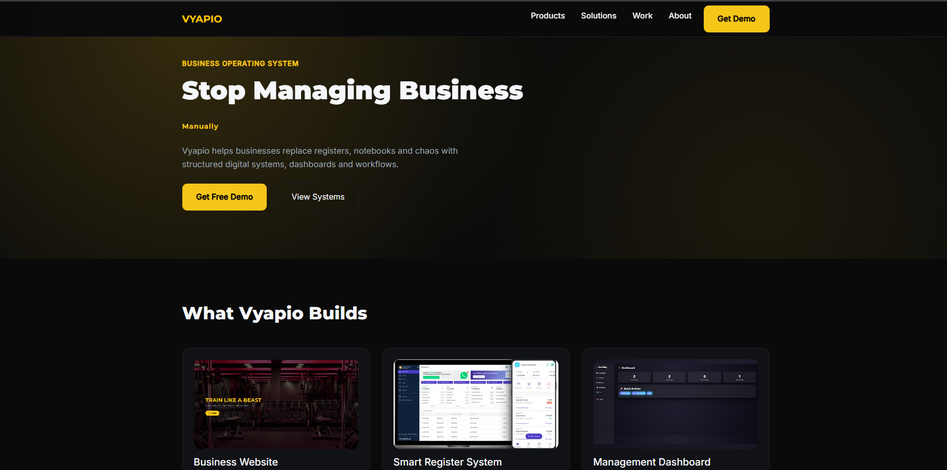 Service Business Screenshot